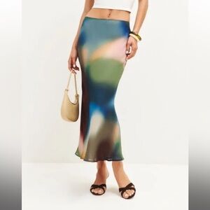 NWT Reformation Petite Blur Skirt